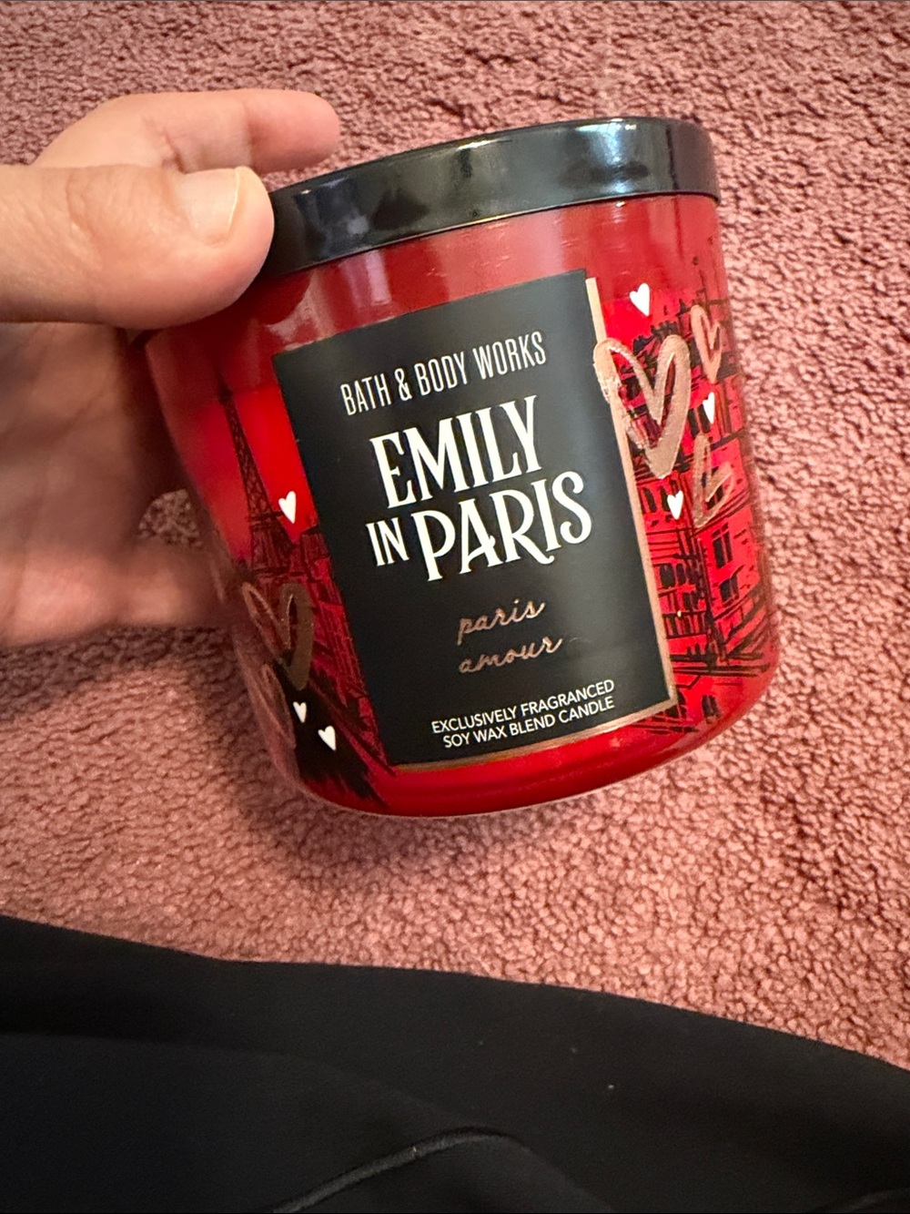 New Bath & Body Works Emily in Paris Red Jar Candle - Paris Amour